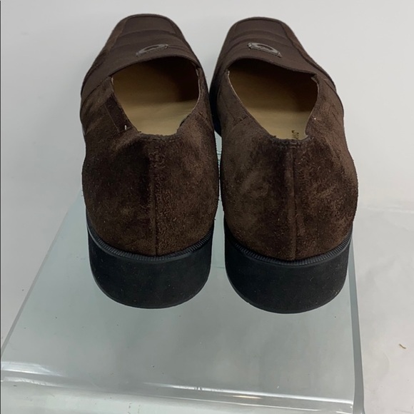 Salvatore Ferragamo Sz 10AAA Brown Suede Loafers - Picture 7 of 8